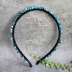 Апатит Резинки для волос из натурального апатита, аксессуары для волос для женщин и девочек, 145x135 мм