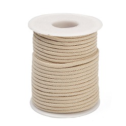 Папайя Оранжевый Нейлоновые нити, Миланские шнуры / витые шнуры, papayawhip, 3 мм, около 21.87 ярдов (20 м) / рулон