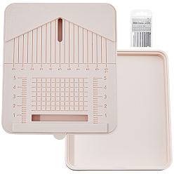 Папайя Оранжевый 1 Инструмент для пробивания отверстий в серьгах из полимерной глины (PLA), прямоугольные, с 1 набором стальных дыроколов для рукоделия, papayawhip, Инструмент для пробивки: 148x123x18мм