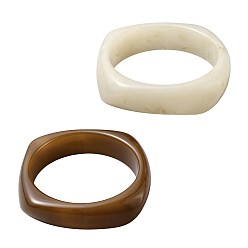 (52) Непрозрачная лаванда 2 шт. 2 цвета имитация мрамора акриловый браслет для женщин, разноцветные, внутренний диаметр: 2-5/8 дюйм (6.8 см), 1 шт / цвет