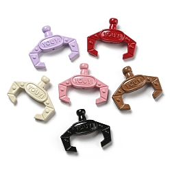 (52) Непрозрачная лаванда Выпечка краски акриловые бусины, плоскогубцы, разноцветные, 33x40x8.5 мм, отверстие : 2.5 мм