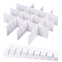 Белый ПВХ пластиковая перегородка для ящика, классификационный раздел, белые, 392x90x5 мм