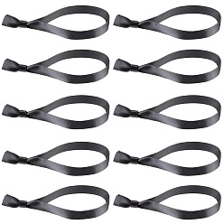 Черный 100 шт. полиэстеровый ремешок на запястье, чёрные, 177x15x9 мм