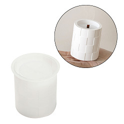 Column Силиконовые формы, формы для литья смолы, куб и чашка для свечи, белые, колонка, 80x81.5 мм, внутренний диаметр: 70 мм
