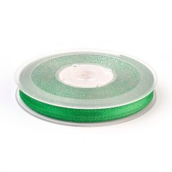 Lime green Polyester Ripsband, lime green, 3/8 Zoll (9 mm), 100 Yards / Rolle (91.44 m / Rolle)