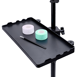 Black ABS Plastic Musical Instrument Tray Rack, Rectangle, Black, 350x225x32mm, Inner Diameter: 345x160mm