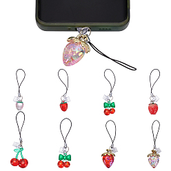 (52) Непрозрачная лаванда 14 шт. 7 стильные акриловые мобильные ремни, с пылезащитными заглушками из ПВХ, разноцветные, 82~92 мм, 2 шт / стиль