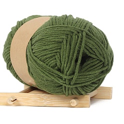 Dark Olive Green Cotton Cord, Twisted Cotton Rope, For DIY Crafts Handmade Project, Dark Olive Green, 2.5mm