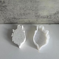 Gnome Подсвечники рождественские силиконовые формы, для изготовления ароматерапевтических свечей, гном, 127x70x26 мм