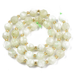 Honeydew Natural Dolomite Beads Strands, Faceted, Dyed, Round, Honeydew, 8x8mm, Hole: 1.2mm, about 33pcs/strand, 15.16 inch~15.35 inch(38.5cm~39cm)