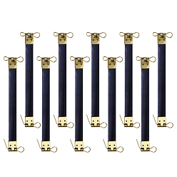 Полуночно-синий Железная сумка с внутренним гибким каркасом, гибкий пружинный зажим, рамка для кошелька замок поцелуй шрапнель, золотые, 12 см, 10 шт / пакет