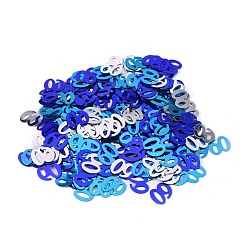Mixed Color 70 Confetti, 70th Birthday Decorations, for Birthday Table Decor Party Favors, Mixed Color, 10.2x11.4x0.3mm, about 1200pcs/bag