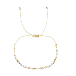 (404) Непрозрачное AB Кислое яблоко Летние плетеные браслеты из стеклянных бусин для женщин, цветочный белый, внутренний диаметр: 11 дюйм (28 см)