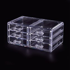 Transparent Organischem Glas-Displays, Schmuck-Displays, Rechteck, Transparent, 23.5x15x10.9 cm