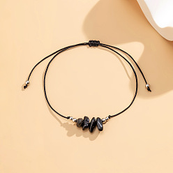 Разноцветный Синтетические бирюзовые браслеты, с бусинами из сплава и стекла, красочный, 9-7/8 дюйм (250 мм)