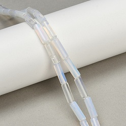 Опал Opalite бисер пряди, трубка, 12~13x4~4.5 мм, отверстие : 1 мм, около 31 шт / нитка, 15.67'' (39.8 см)