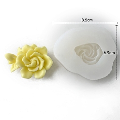 Белый Пищевые силиконовые формы для свечей с цветочным ароматом, формы для изготовления свечей, форма для ароматерапевтической свечи, белые, 8.2x6.9x2.7 см