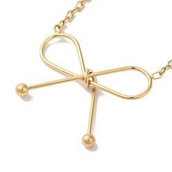 Золотой Ионное покрытие (IP) 304 ожерелья с подвеской в виде троса из нержавеющей стали, золотые, 17.72 дюйм (45 см)