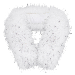 Белый 1 искусственный мех, отделка воротников синелью для шитья и декора, белые, 750~770x130x20 мм