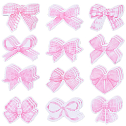 Bowknot Бумажные блокноты для заметок, для заметок, напоминания офис школа чтение, бантом, 60~76x80~94x0.1 мм, 12 стили, 20 шт / стиль, 240 шт / комплект