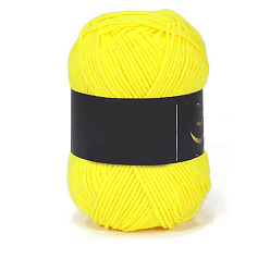 Желтый 4 пряжа из молочного акрилового волокна для тафтинговых ковриков, пряжа амигуруми, пряжа для вязания крючком, для свитера, шапки, носков, детских одеял, желтые, 2.5 мм, около 113.74 ярдов (104 м) / моток