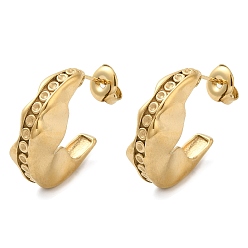 Real 14K Gold Plated 304 Stainless Steel Stud Earrings Findings, Moon Earring Settings for Rhinestone, Real 14K Gold Plated, 21x6mm, Pin: 10x0.6mm, Fit for 1mm Rhinestone