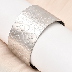 Нержавеющая Сталь Цвет 316 l хирургические браслеты-манжеты из нержавеющей стали, широкие браслеты для женщин, шкала, цвет нержавеющей стали, внутренний диаметр: 2.40 дюйм (6.1 см), ширина 39мм