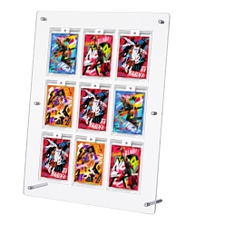 Clair Porte-cartes de sport de bureau en PVC, rectangle, clair, produit fini: 65x275x345 mm