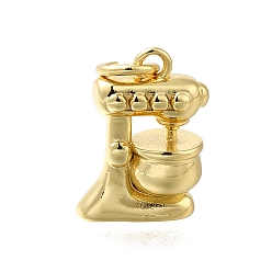 Настоящее золото 18K Латунные подвески, подвески для миксера, с целью перехода в кольце, долговечный, без свинца и без кадмия, реальный 18 k позолоченный, 14x10x6 мм