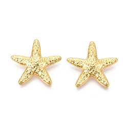 Настоящее золото 18K Латунные подвески, без кадмия и без свинца, морская звезда, реальный 18 k позолоченный, 23x24x5.5 мм, отверстие : 5x2.5 мм