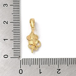 Chapado en Oro Real 18K Enchapado en rejilla 925 fianzas para picahielos de plata de ley, flor, con sello s925, real 18 k chapado en oro, 14.5x7.5 mm, agujero: 4.5x3.5 mm, pin: 0.9 mm