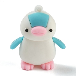 Пингвин Сумка пвх подвески, животные, Брелок, пингвин, 47.5x40.5x23 мм, отверстие : 2.5 мм