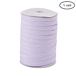 White Flat Elastic Cord, White, 12mm, about 100yards/roll