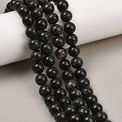 Серафинит Природные SERAPHINITE нитей бисера, круглые, 8~8.8 мм, отверстие : 0.9 мм, около 44 шт / нитка, 14.84'' (37.7 см)