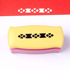 Другие Дыроколы из пластиковой бумаги, перфоратор для бумаги для рукоделия и скрапбукинга, случайный цвет, геометрический рисунок, 70x30x40 мм