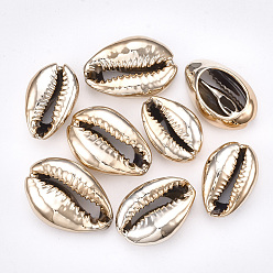 Белый Навахо Карие бусины, с УФ покрытием, нет отверстий / незавершенного, навахо белый, 21~30x15~21x7~9 мм