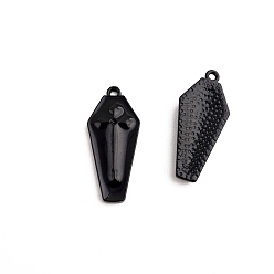 Другие Подвески из сплава с эмалью на тему Хэллоуина, чёрные, могила, 26x11 мм