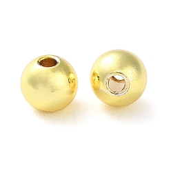 Настоящее золото 18K Рейка из латунной проставки, долговечный, без свинца и без кадмия, круглые, реальный 18 k позолоченный, 5.8x5 мм, отверстие : 1.6 мм