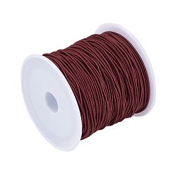 Dark Red Elastic Cord, Dark Red, 1mm, about 22.96 yards(21m)/roll