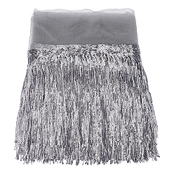 Серый Отделка кисточками из пайеток, серые, 250 мм, кисточка: около 180 мм