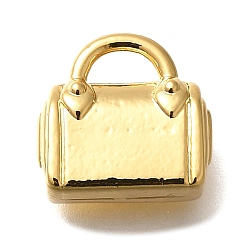 Золотой Стойки обшивки латунные подвески, прелести мешков, без кадмия и без свинца, долговечный, золотые, 12x12.5x6 мм, отверстие : 4.5x2.5 мм