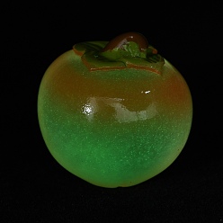 Other Fruits Украшения для кукольного домика из светящейся смолы, реквизит, имитация фруктов, светится в темноте, хурма, 27x27x27 мм