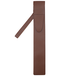 Кокосово-Коричневый 1 Кожаный чехол для хранения барабанных палочек, кокосового коричневый, 425x66x7 мм