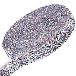 Прозрачный АВ Блестящая смола исправления горный хрусталь (клей-расплав на спине), горный хрусталь, аксессуары для костюма, ясно AB, 15x2.5 мм, 3 двор / рулон