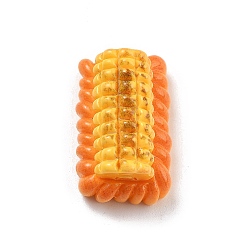 Corn Мультфильм смолы кабошоны, имитация еды, кукуруза, 24x14.5x11.5 мм