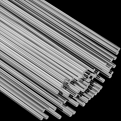 Прозрачный 100шт. акриловые стержни сплошные, стержень для самодельных поделок, колонка, прозрачные, 201x2.8 мм