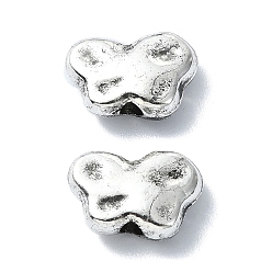 Античное Серебро Сплавочные овальные бусины тибетского стиля , бабочка, античное серебро, 7x10x3.5 мм, отверстие : 1.6 мм, Около 602 шт / 500 г