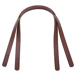 Кокосово-Коричневый Рукоятки из искусственной кожи, для замены ремней для мешков, кокосового коричневый, 618x18.5x3.5 мм, отверстие : 2.5 мм
