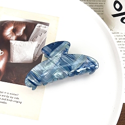 Стально-синий Заколки для волос из пвх, аксессуары для волос для женщин и девочек, стальной синий, 91x43 мм