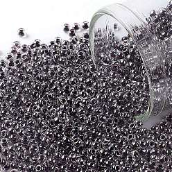 (1064) Concord Grape Lined Crystal Luster Toho runde Rocailles, japanische Rocailles, (1064) mit Concord-Trauben ausgekleideter Kristallglanz, 11/0, 2.2 mm, Bohrung: 0.8 mm, über 1110pcs / Flasche, 10 g / Flasche